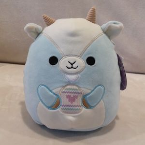 Squishmallow 8 inches Domingo blue goat holding an Easter egg